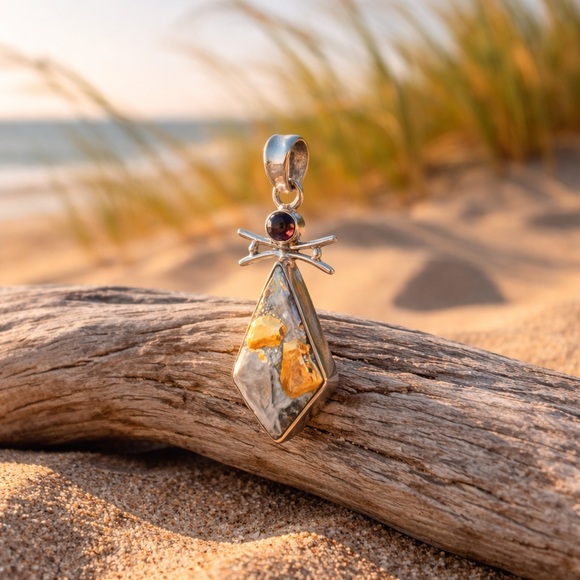 NEW! Maligano Jasper & Garnet Necklace - Picture 8 of 9